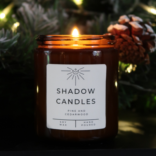 Pine and Cedarwood Soy Wax Christmas Candle