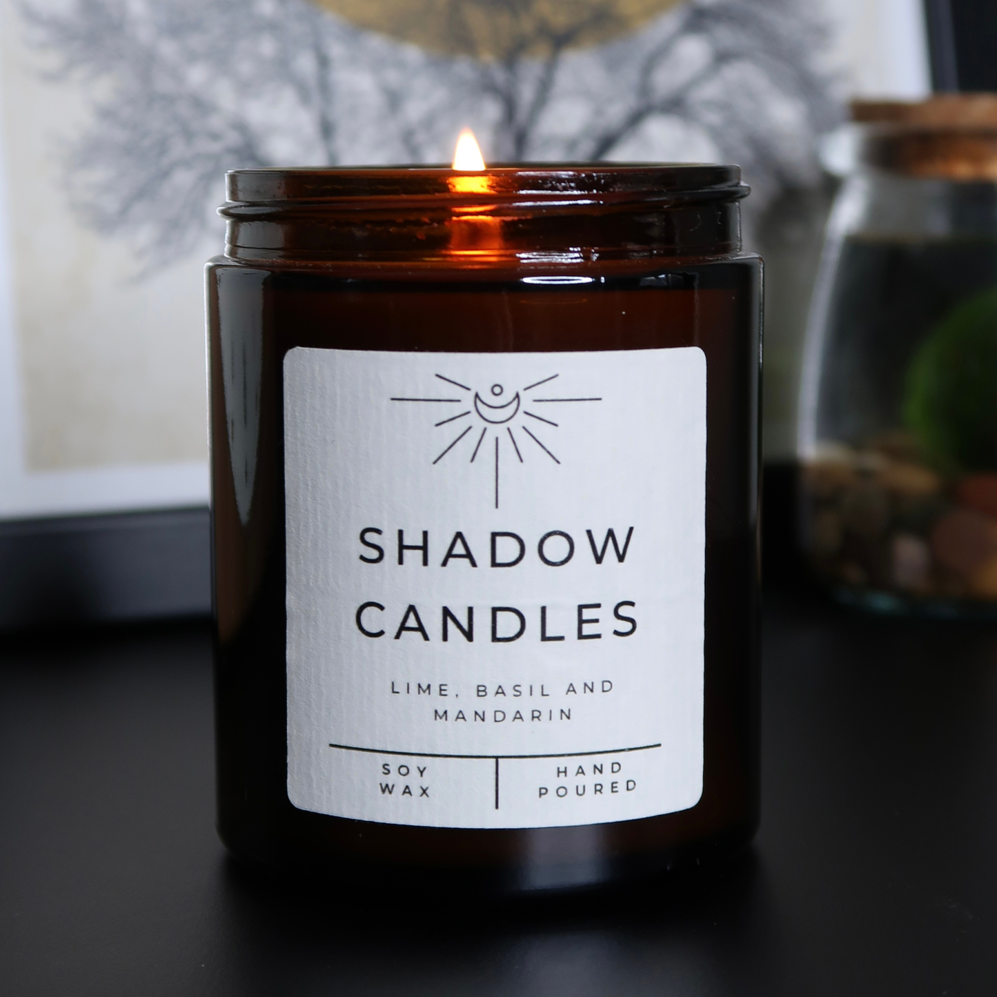 Lime, Basil and Mandarin Soy Wax Candle
