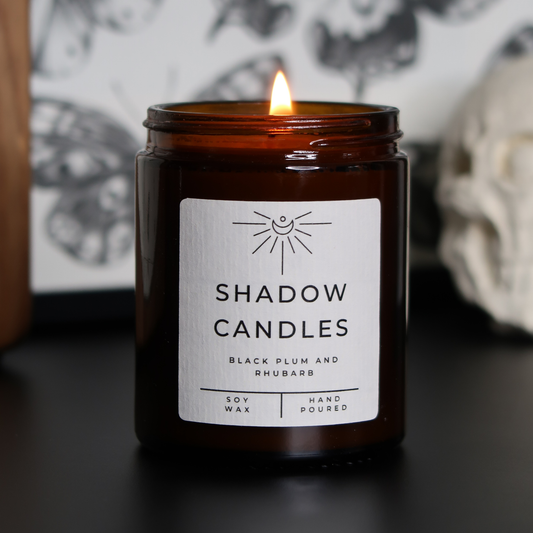Black Plum and Rhubarb Soy Wax Candle