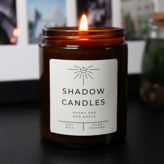 Peony and Red Apple Soy Wax Candle
